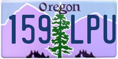 OR license plate 159LPU