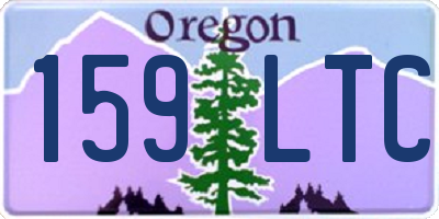 OR license plate 159LTC