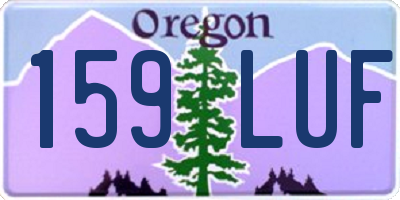 OR license plate 159LUF