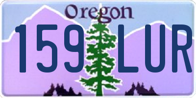 OR license plate 159LUR