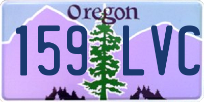 OR license plate 159LVC
