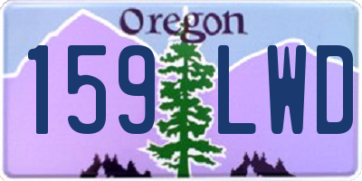 OR license plate 159LWD