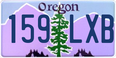 OR license plate 159LXB
