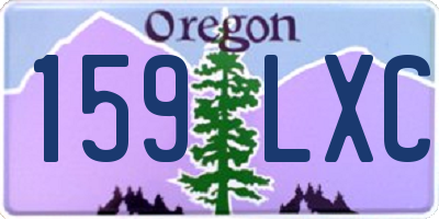OR license plate 159LXC