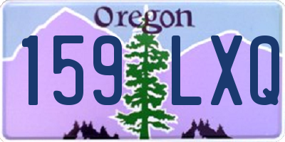 OR license plate 159LXQ