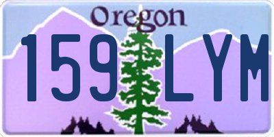OR license plate 159LYM