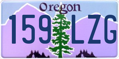 OR license plate 159LZG