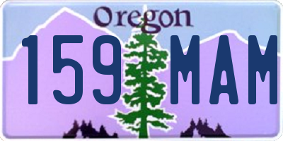 OR license plate 159MAM