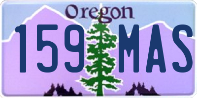 OR license plate 159MAS