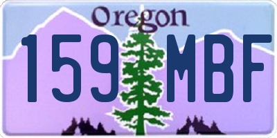 OR license plate 159MBF