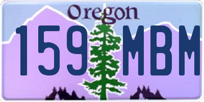 OR license plate 159MBM
