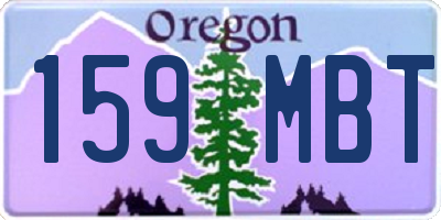 OR license plate 159MBT