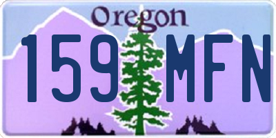 OR license plate 159MFN