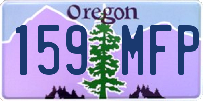 OR license plate 159MFP