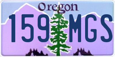 OR license plate 159MGS