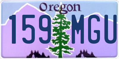 OR license plate 159MGU