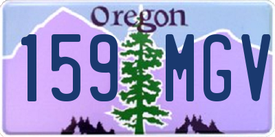 OR license plate 159MGV