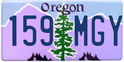 OR license plate 159MGY