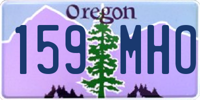 OR license plate 159MHO