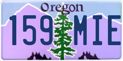 OR license plate 159MIE