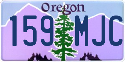 OR license plate 159MJC