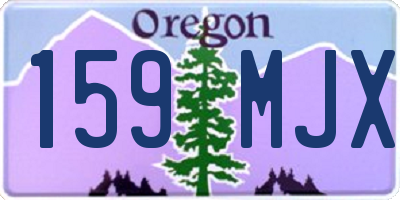 OR license plate 159MJX