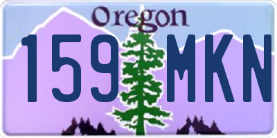 OR license plate 159MKN