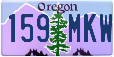 OR license plate 159MKW