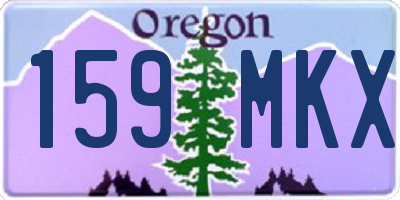 OR license plate 159MKX