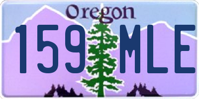 OR license plate 159MLE