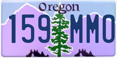 OR license plate 159MMO