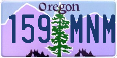 OR license plate 159MNM