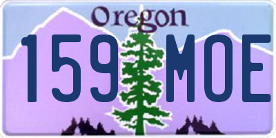 OR license plate 159MOE