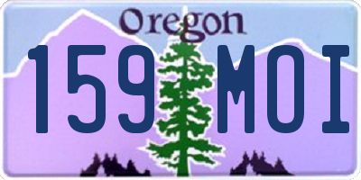 OR license plate 159MOI