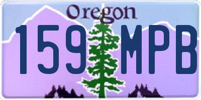 OR license plate 159MPB
