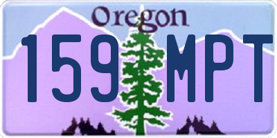 OR license plate 159MPT
