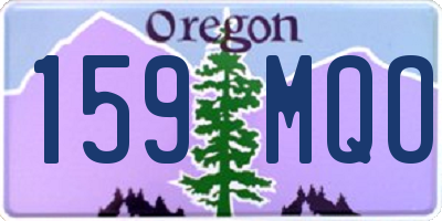 OR license plate 159MQO