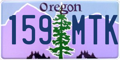 OR license plate 159MTK