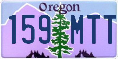 OR license plate 159MTT