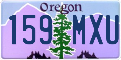 OR license plate 159MXU