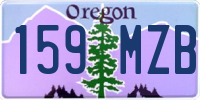OR license plate 159MZB