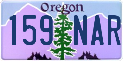 OR license plate 159NAR