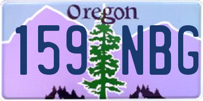 OR license plate 159NBG