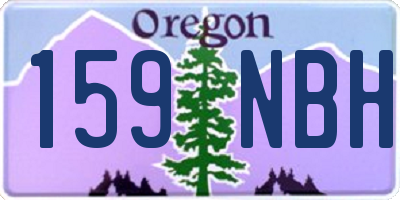OR license plate 159NBH