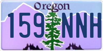 OR license plate 159NNH