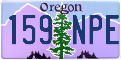 OR license plate 159NPE