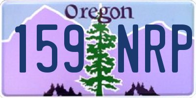 OR license plate 159NRP