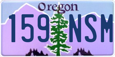 OR license plate 159NSM