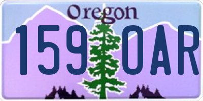 OR license plate 159OAR