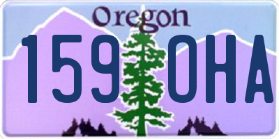 OR license plate 159OHA